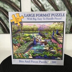 Large Puzzle Piece! Peacocks